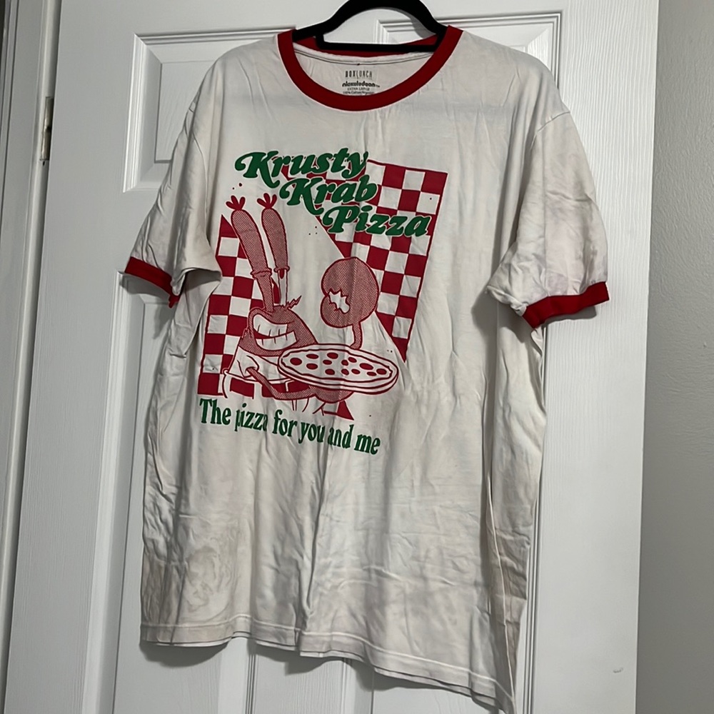 Krusty Krab Pizza Graphic T-Shirt XL